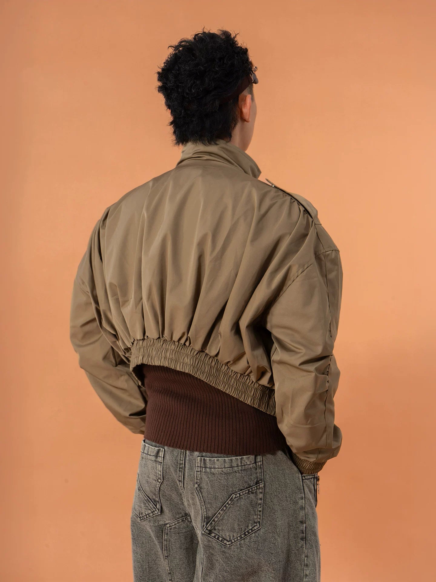 Aviator Hem-Rib Flight Bomber Jacket
