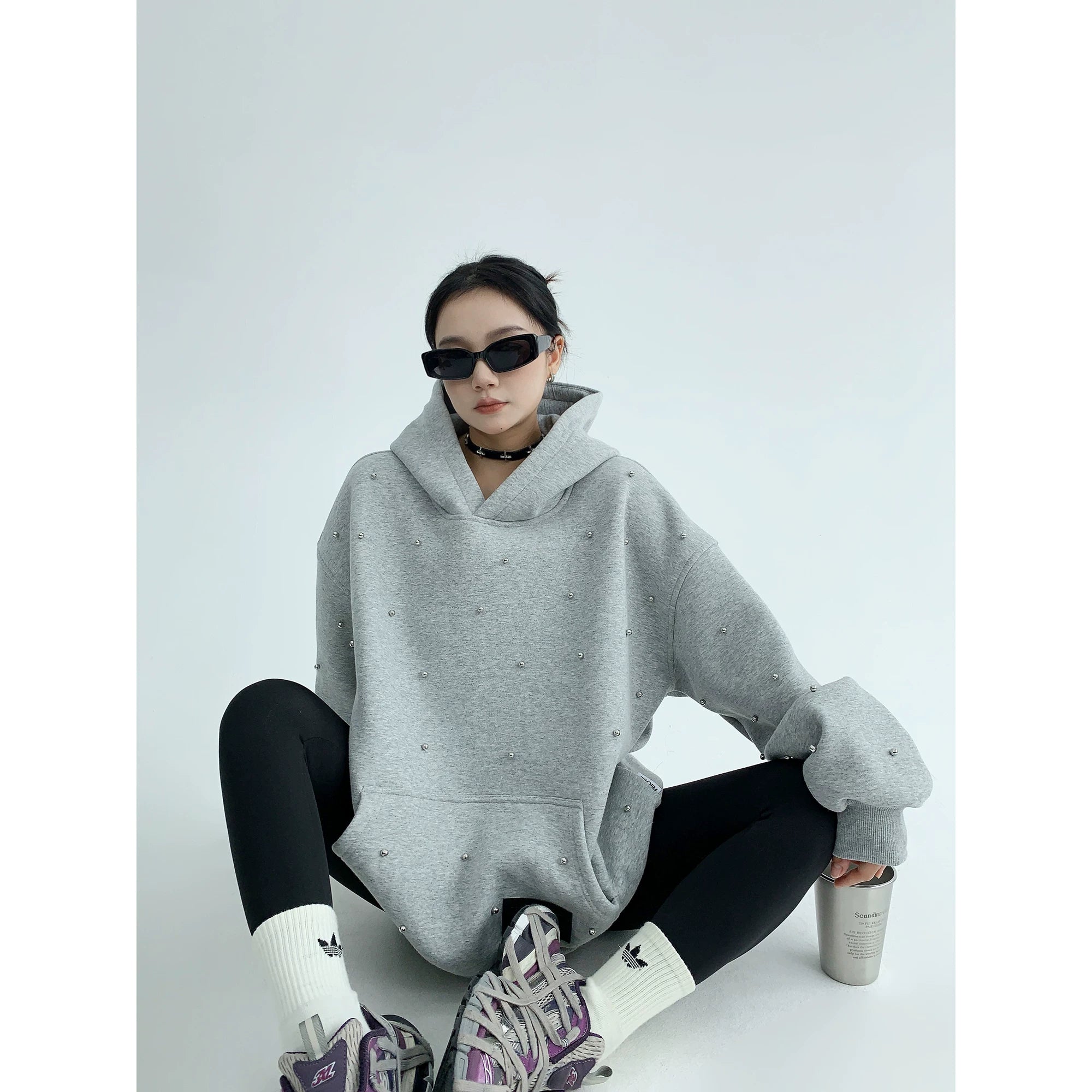 Starlit Pearl Oversize Hoodie