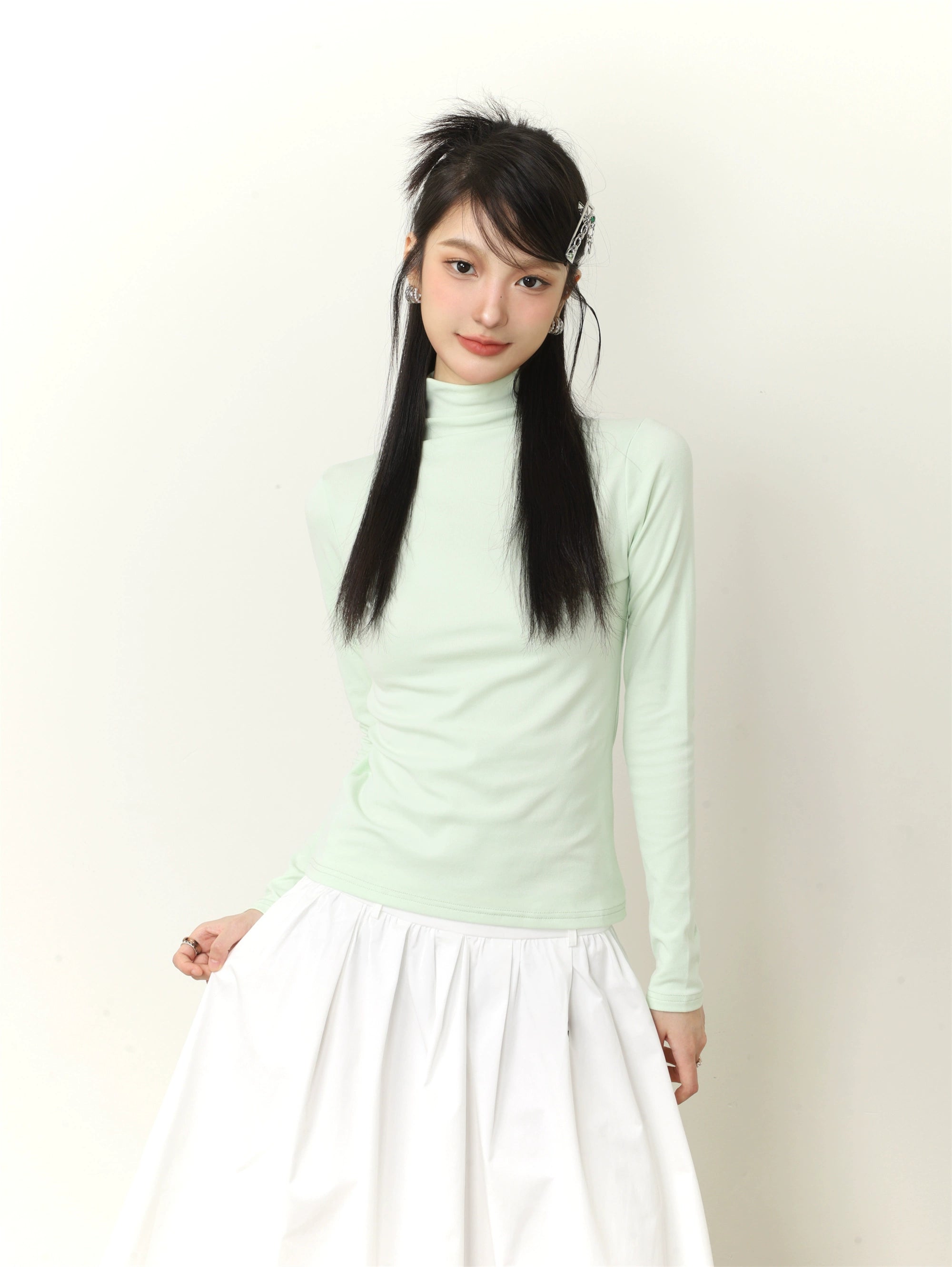 Turtleneck Long Sleeve T-shirt