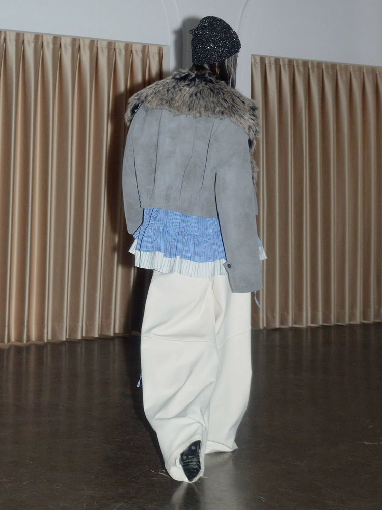 Frosted Wolf Pleat Hybrid Jacket