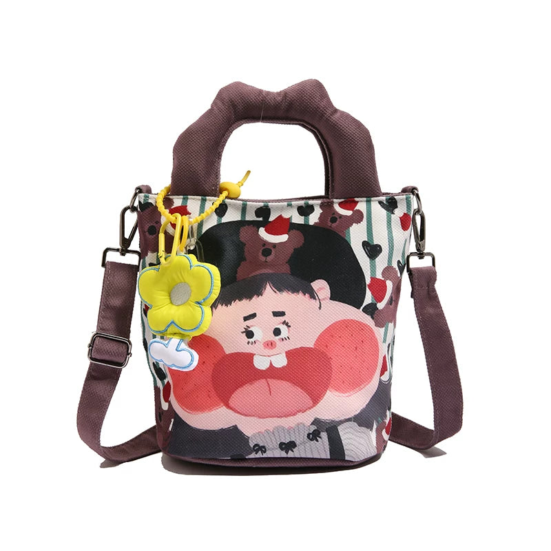Giggles & Bows Cartoon Tote