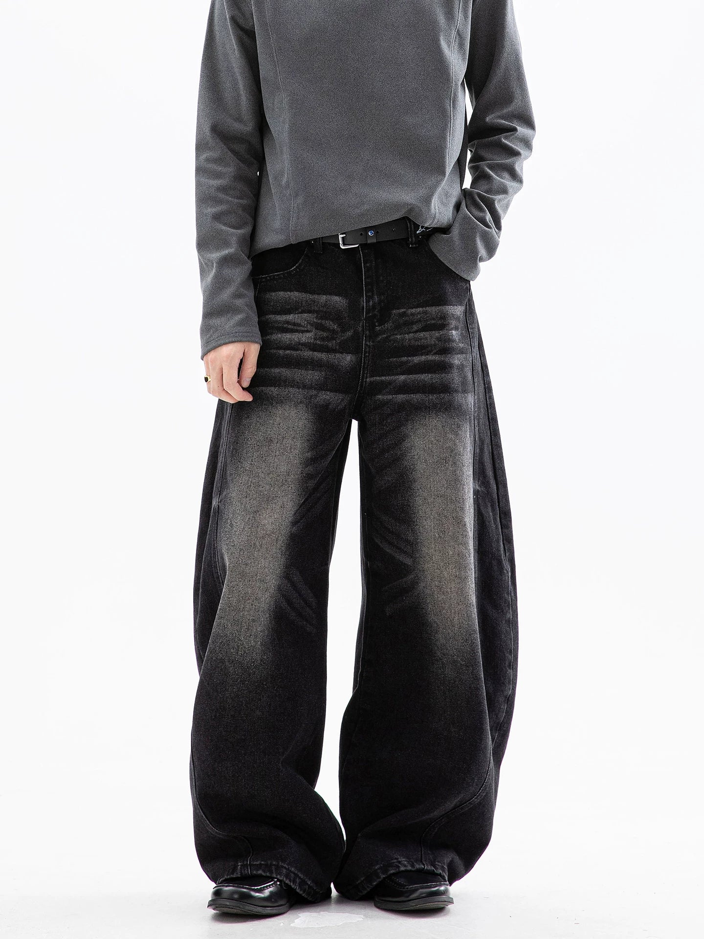 Cloudstripe Ultra Wide-Leg Jeans