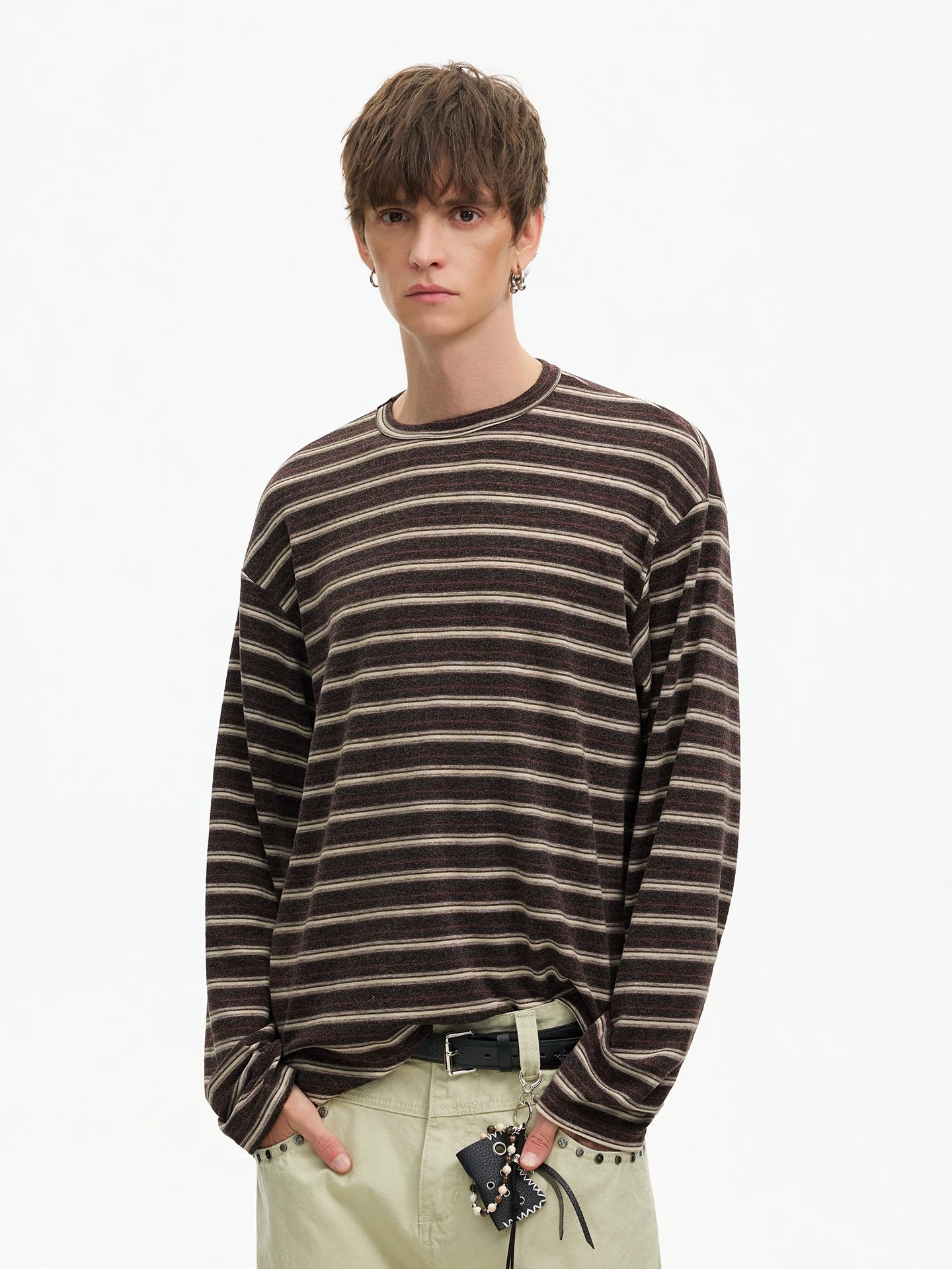 Strata Stripe Long‑Sleeve Tee
