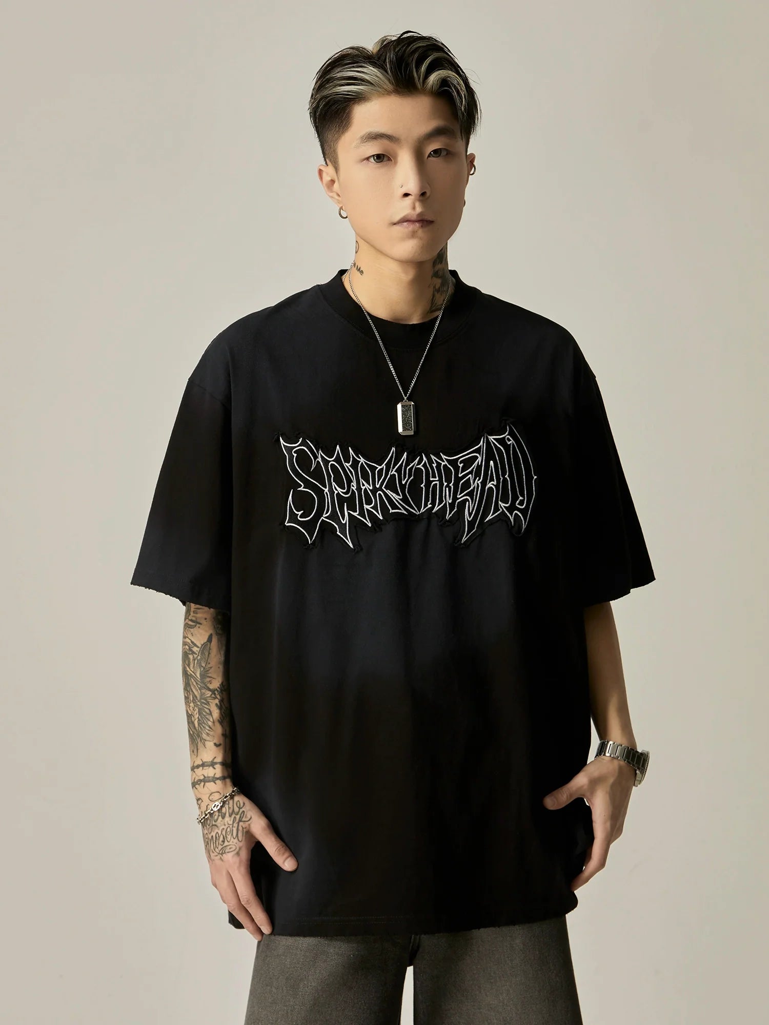 Sprayhead Grunge Graphic Oversized Tee