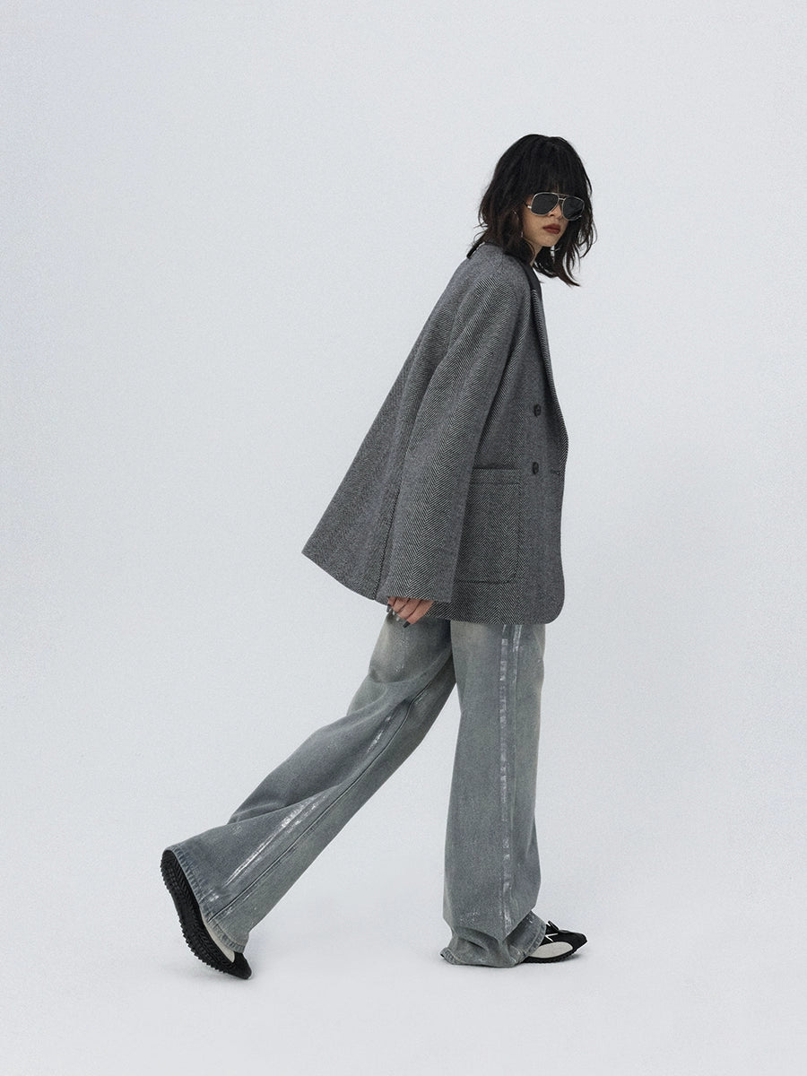 Tide‑Worn Wide‑Leg Jeans