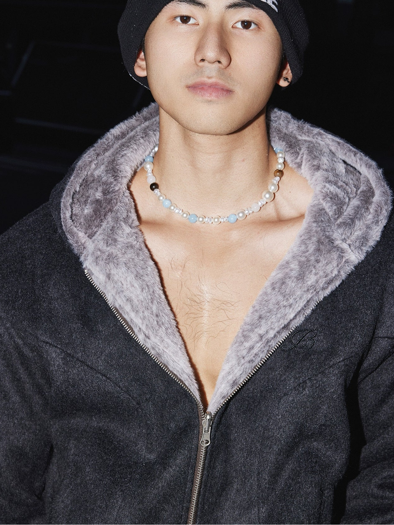 Frosted Cloud Plush Zip Jacket