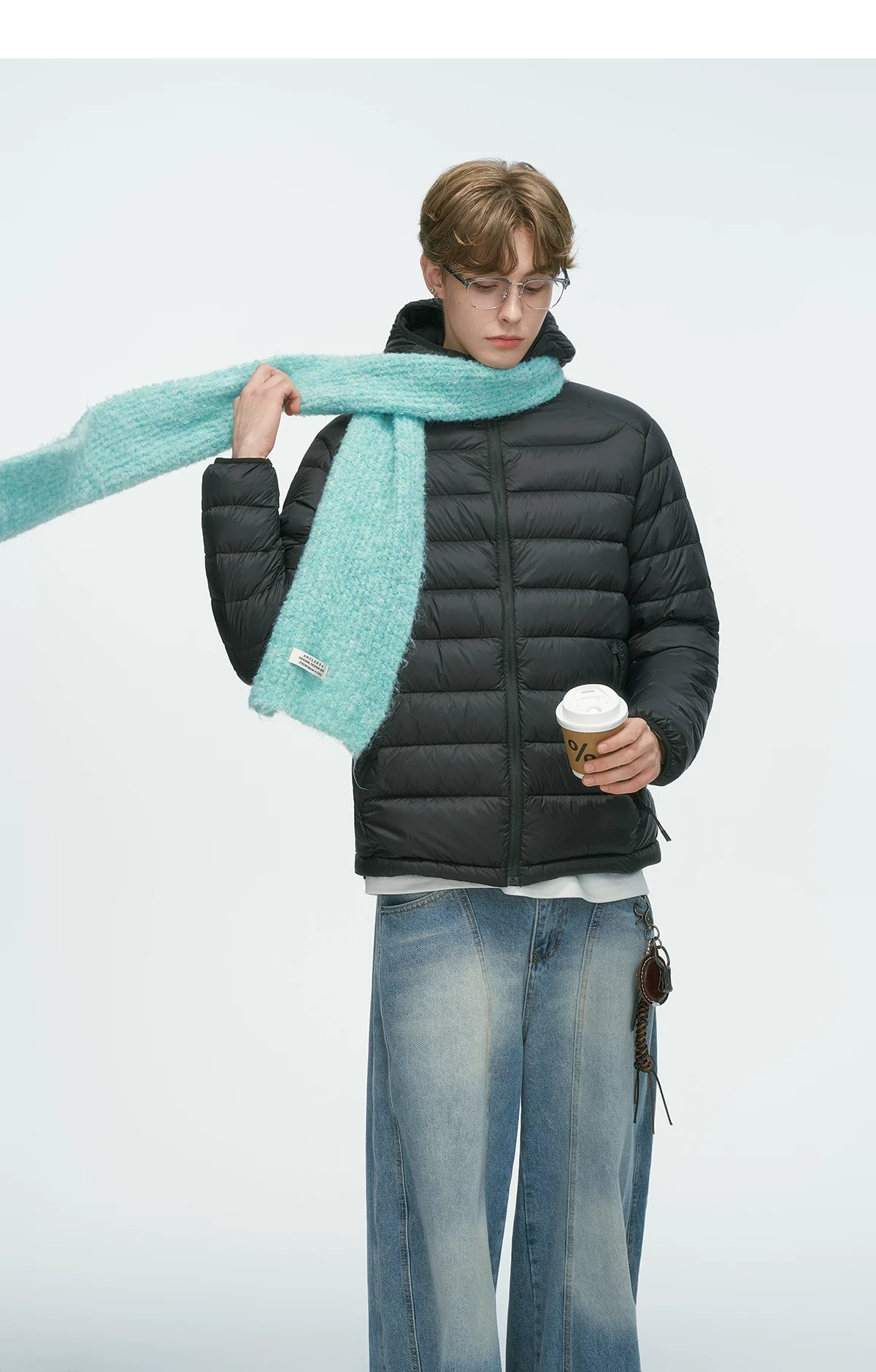 Frostbeam Dual-Tone Puffer Hoodie