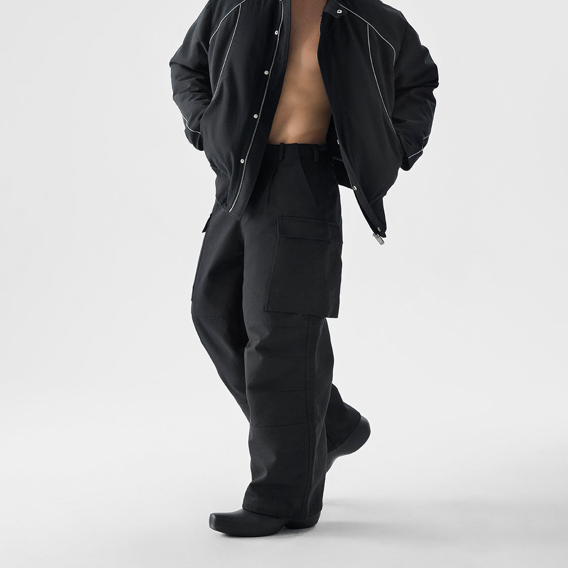 Structured Pocket Utility Cargo Pants