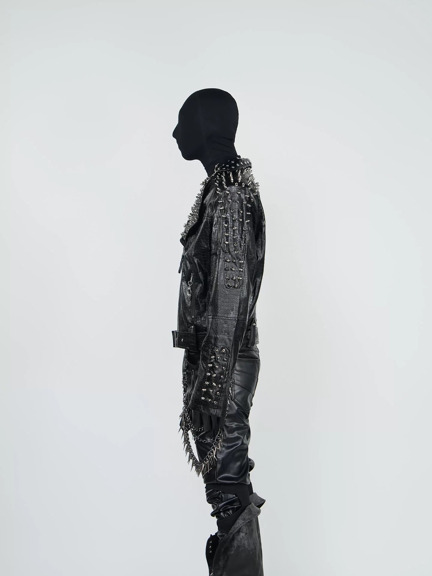 Obsidian Onslaught Spiked Relic Moto Jacket