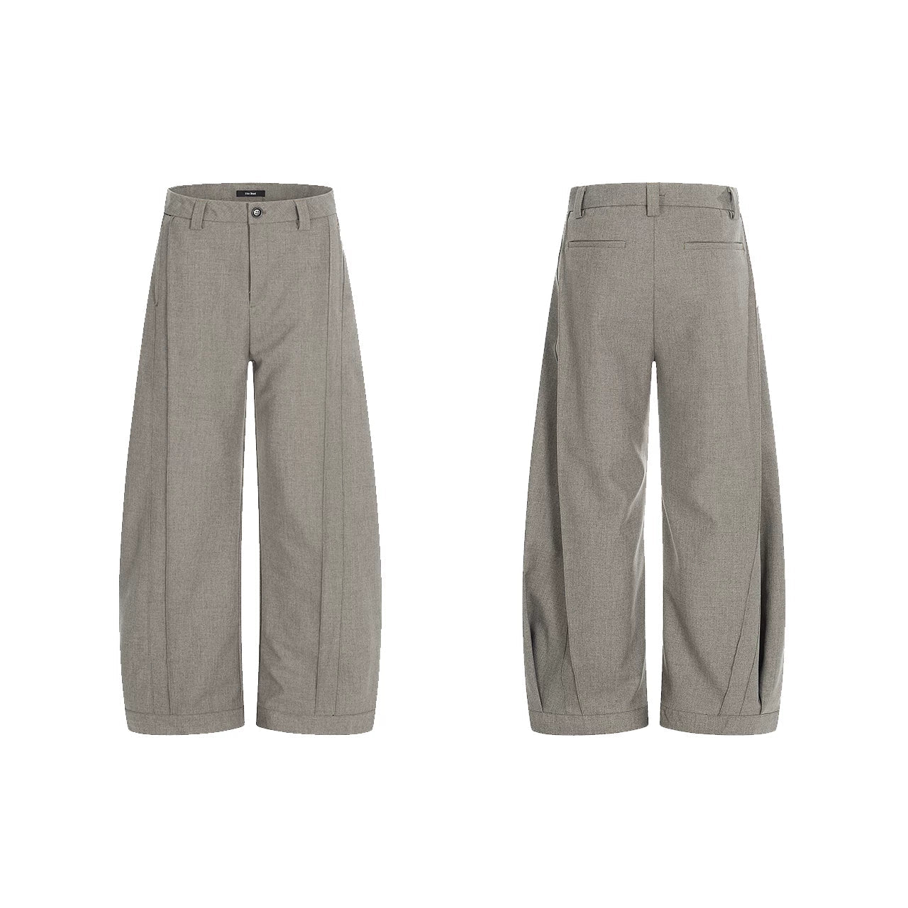 Tailored Barrel-Leg Trousers