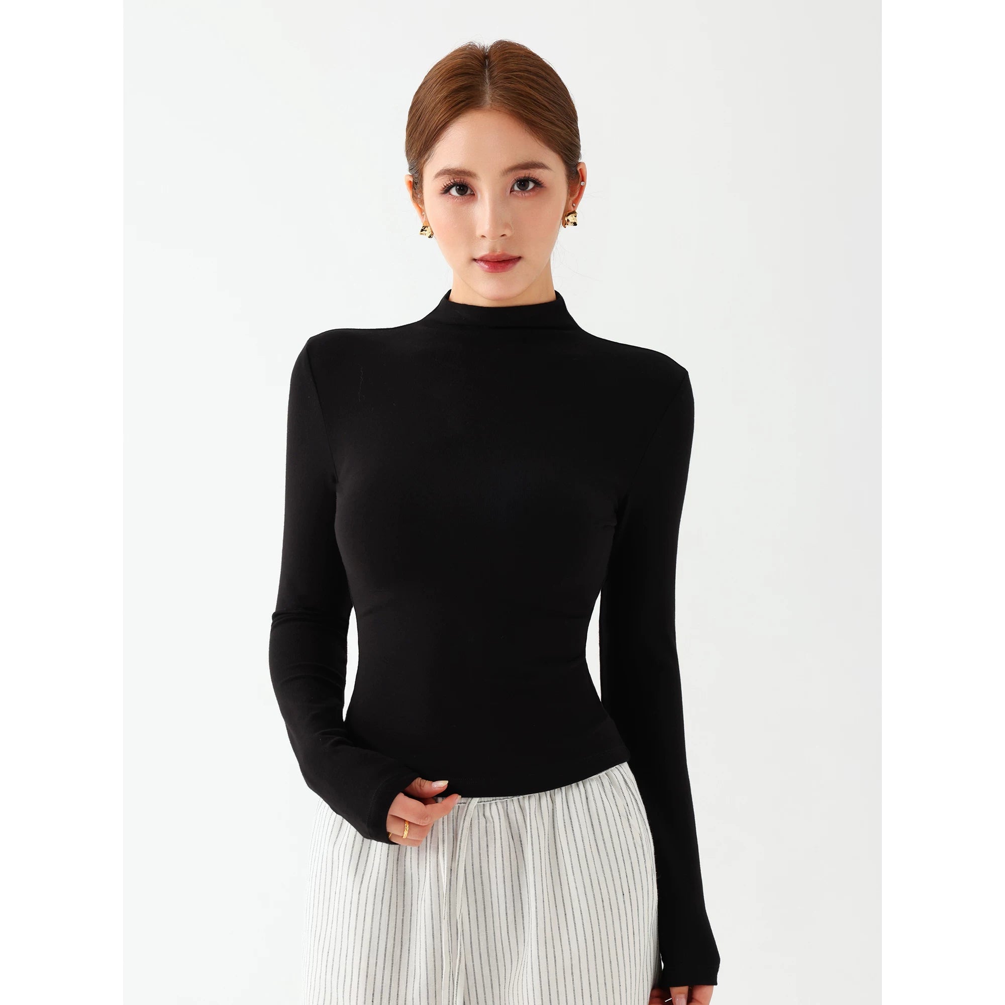 Celeste Mock Neck Top