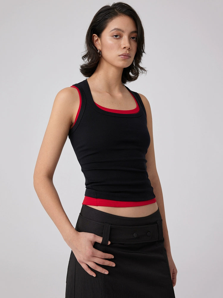 Essential Ribbed Racerback Tank Top