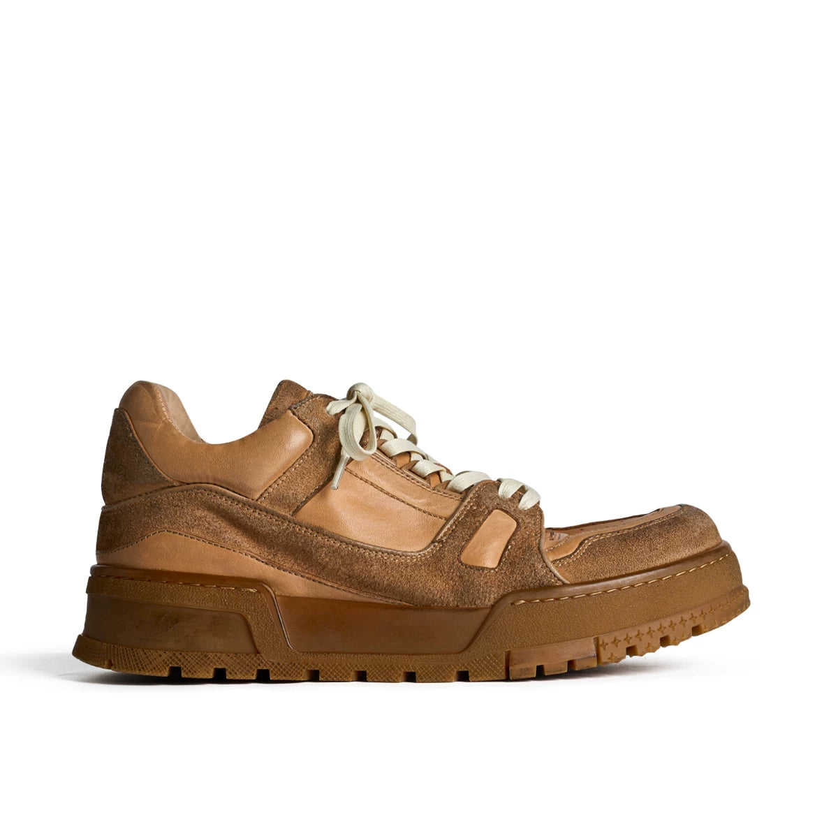 Vintage Washed Hand-Painted Chunky Sneakers