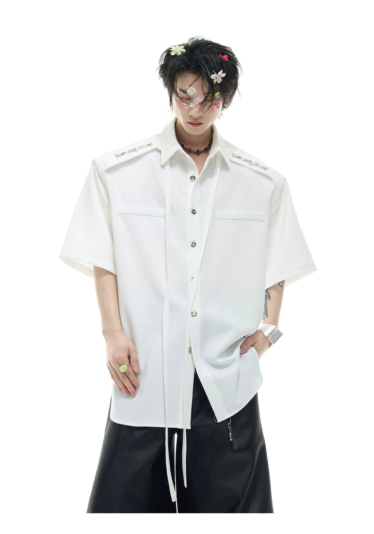 Dusty Pink Oversized Button-Up Shirt
