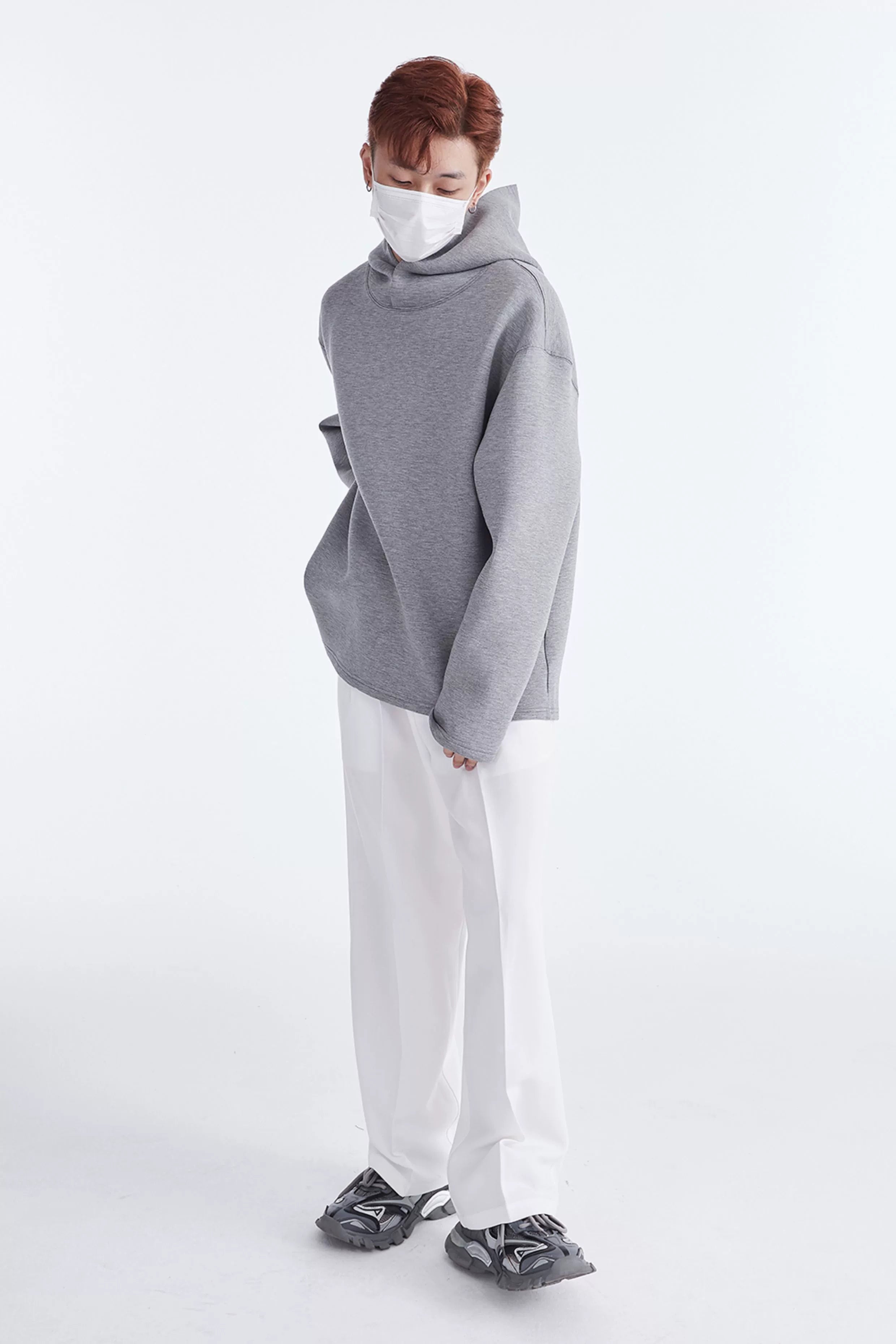 Oversized Fleece Hooded Sweatshirt