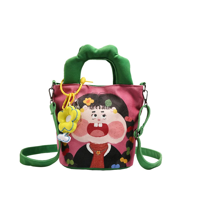 Giggles & Bows Cartoon Tote