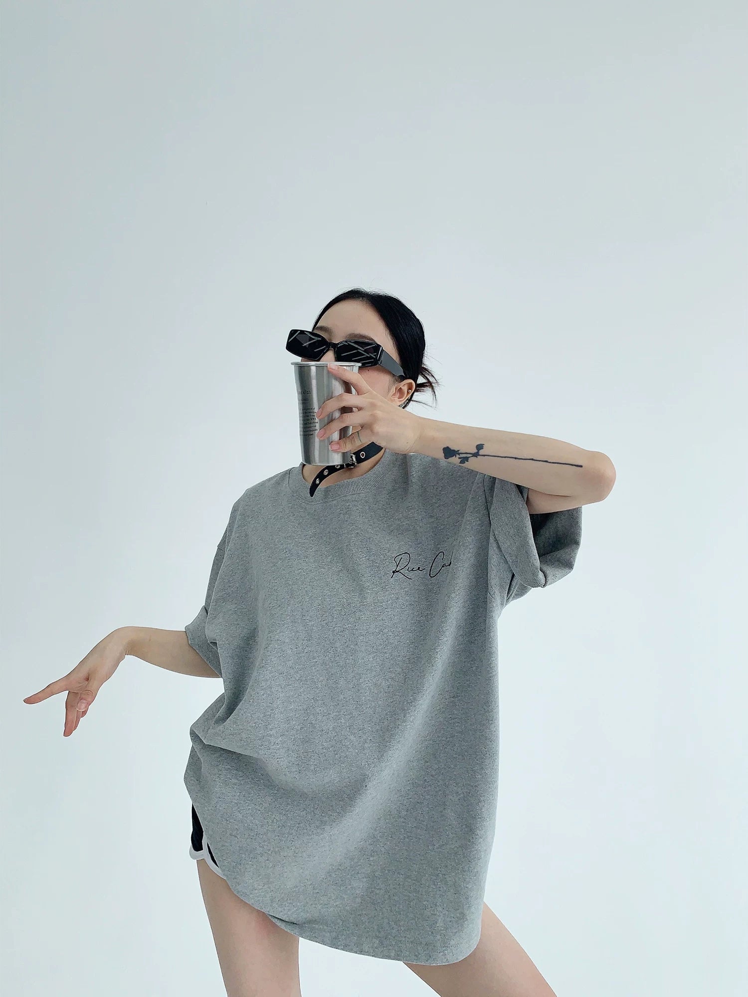 Silver Script Backdrop Tee