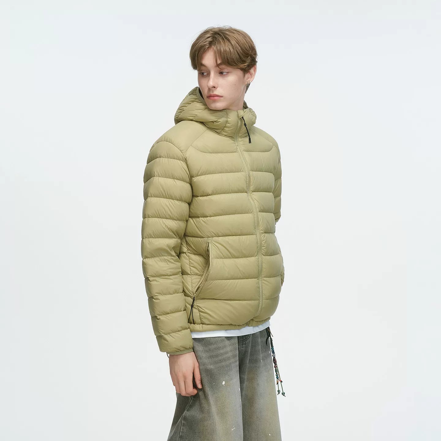 Frostbeam Dual-Tone Puffer Hoodie