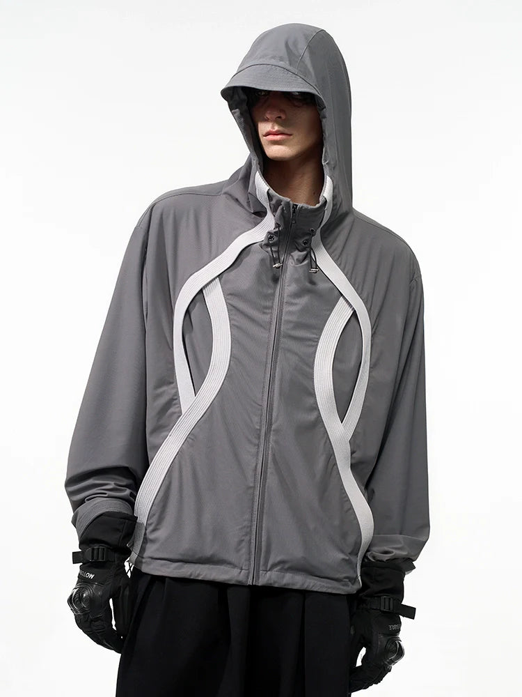 Curved Panel Tech Jacket