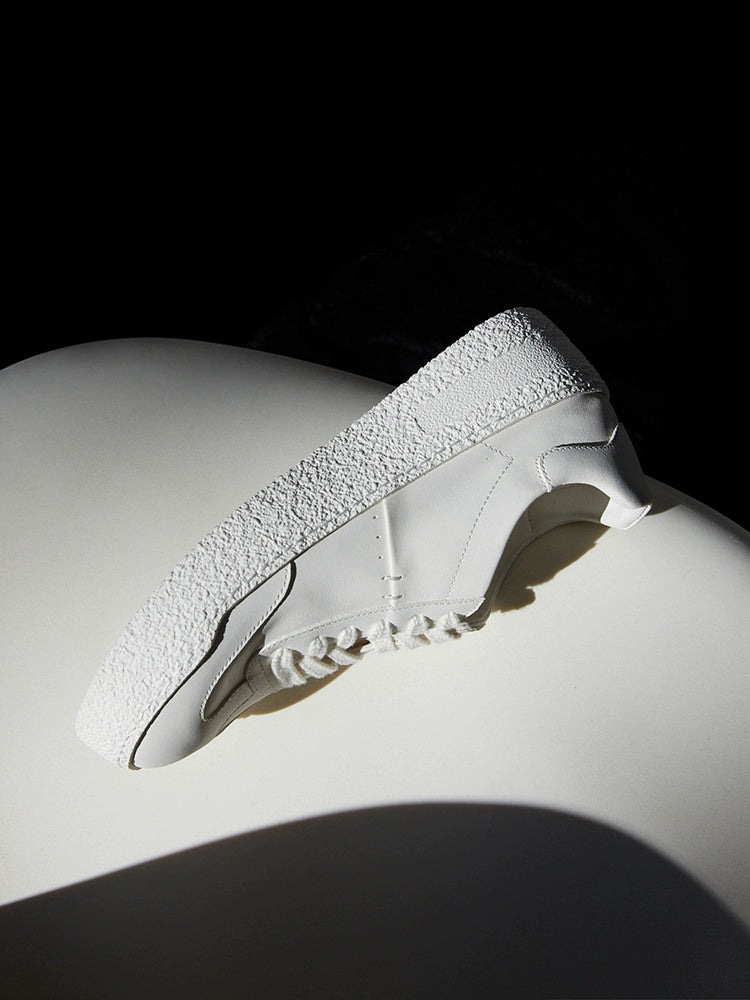 Chunky White Platform Sneakers