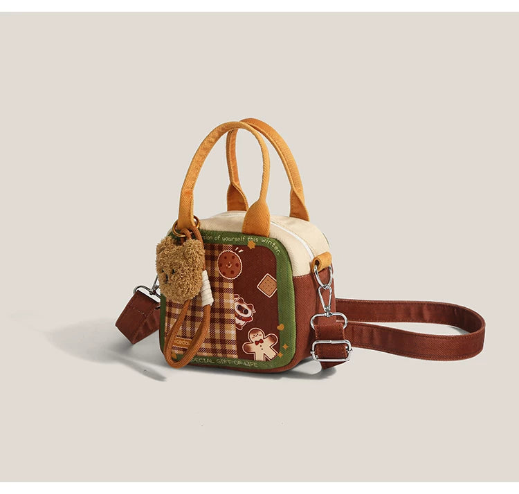 Gingerbread Teddy Picnic Crossbody