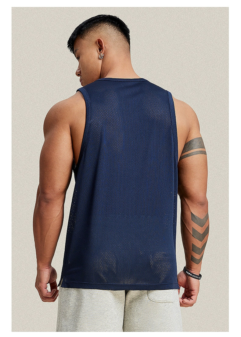 Vibrant Mesh Athletic Tank Top