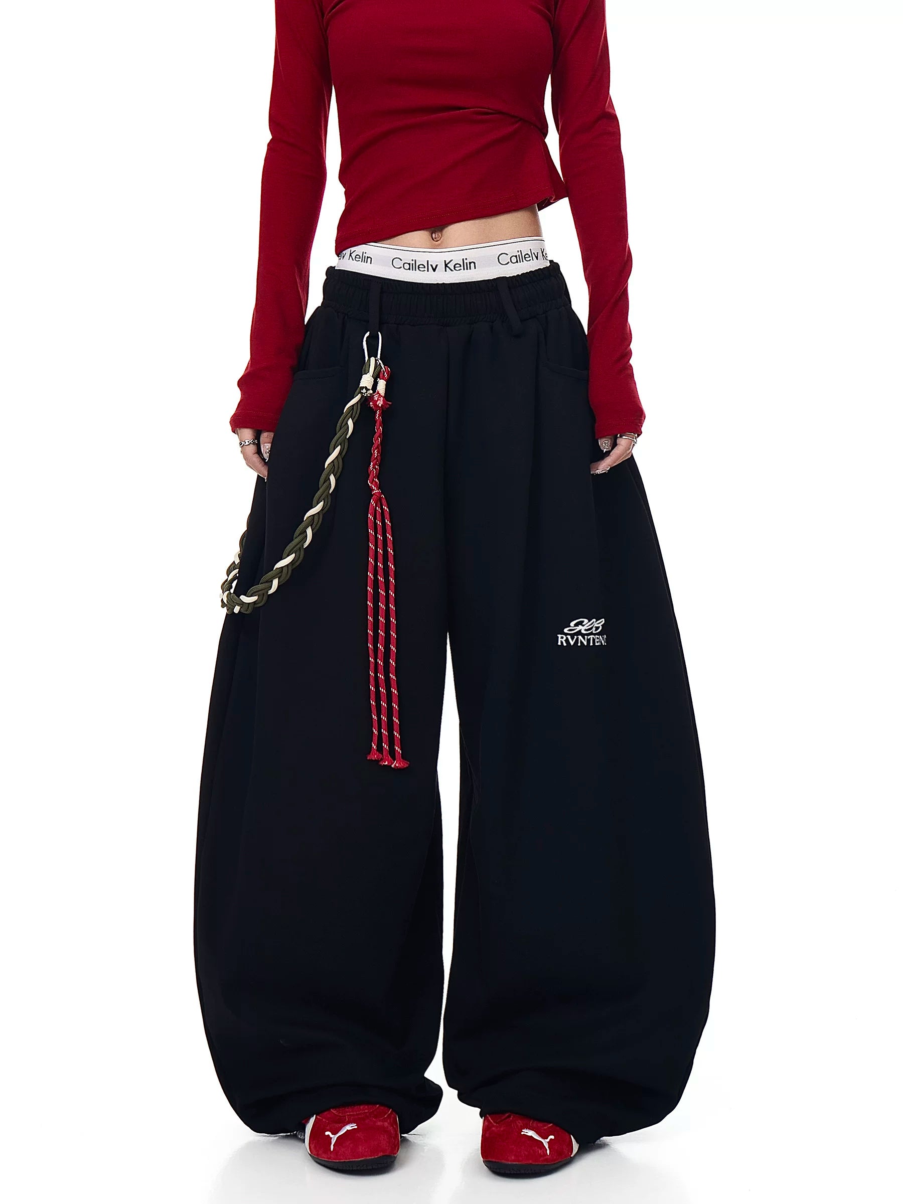 Braided Relay Fleece Track Pants