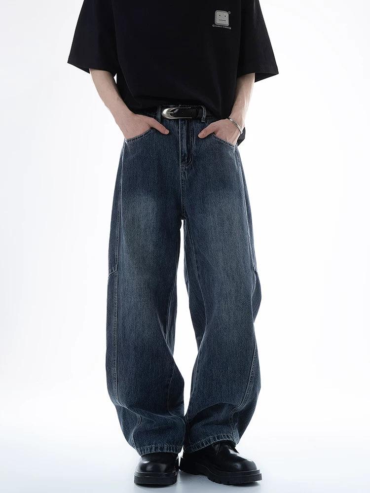 Fogwash Barrel Wide‑Leg Jeans