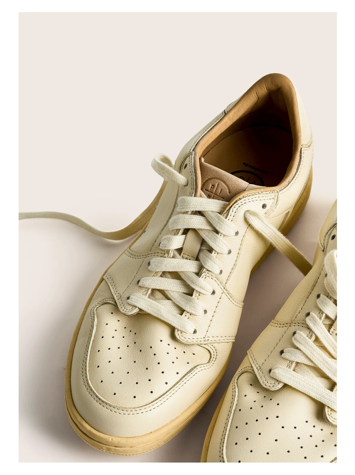 Vintage Court Cowhide Leather Sneakers