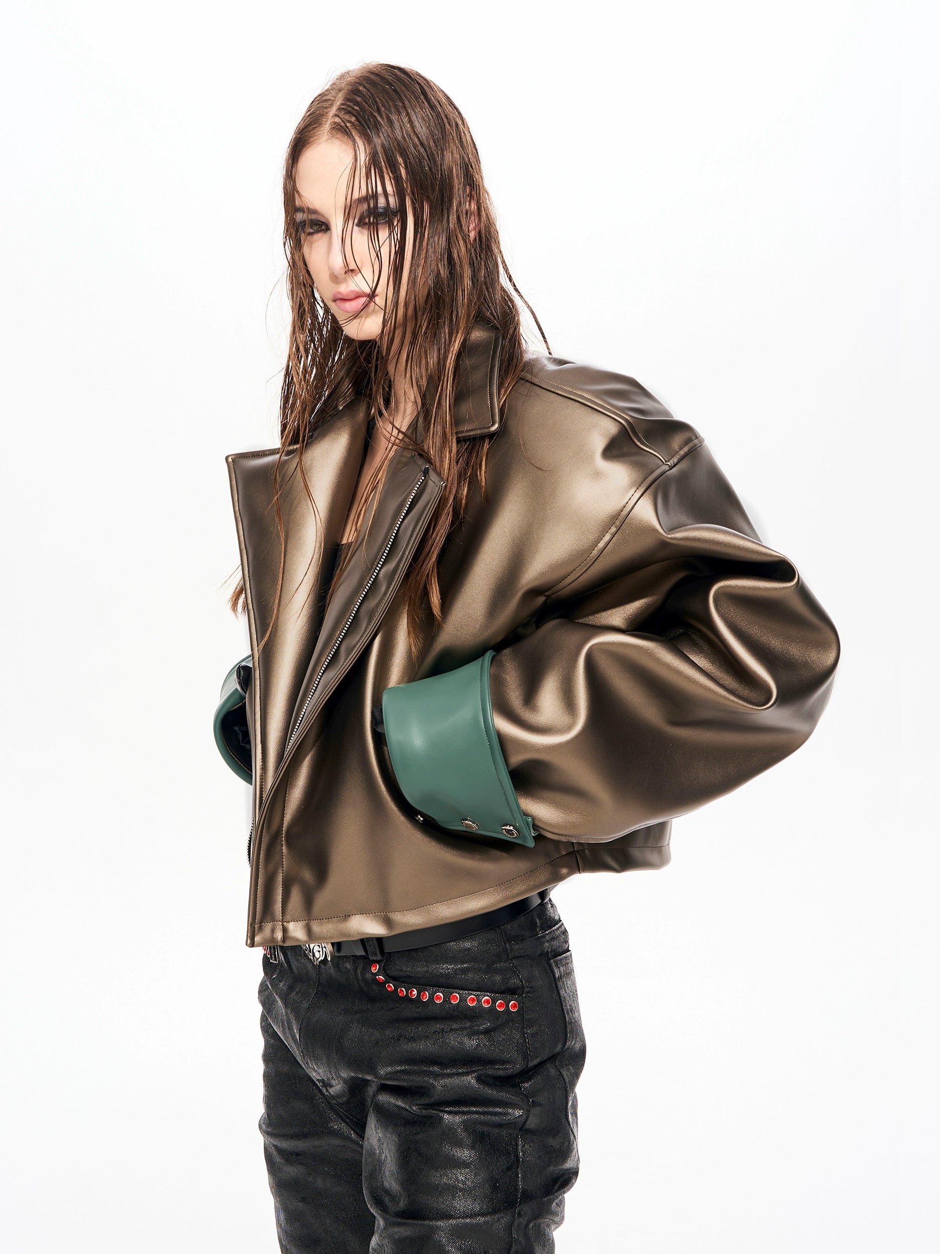 Alloy Cropped Moto Jacket