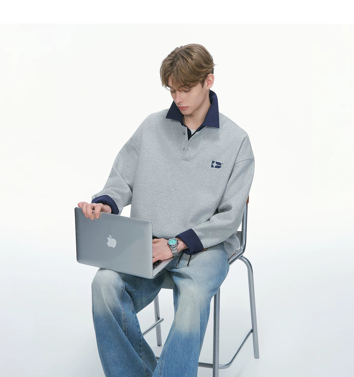 Varsity Collar Rugby Sweatshirt