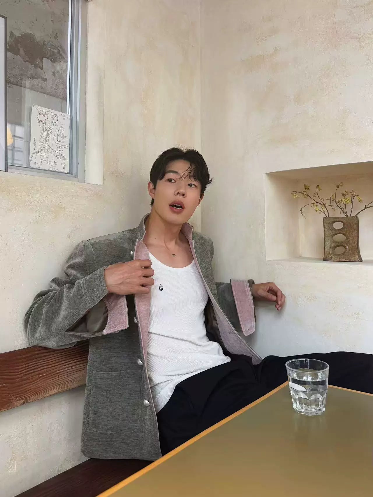 Stone Atelier Linen Mandarin Jacket