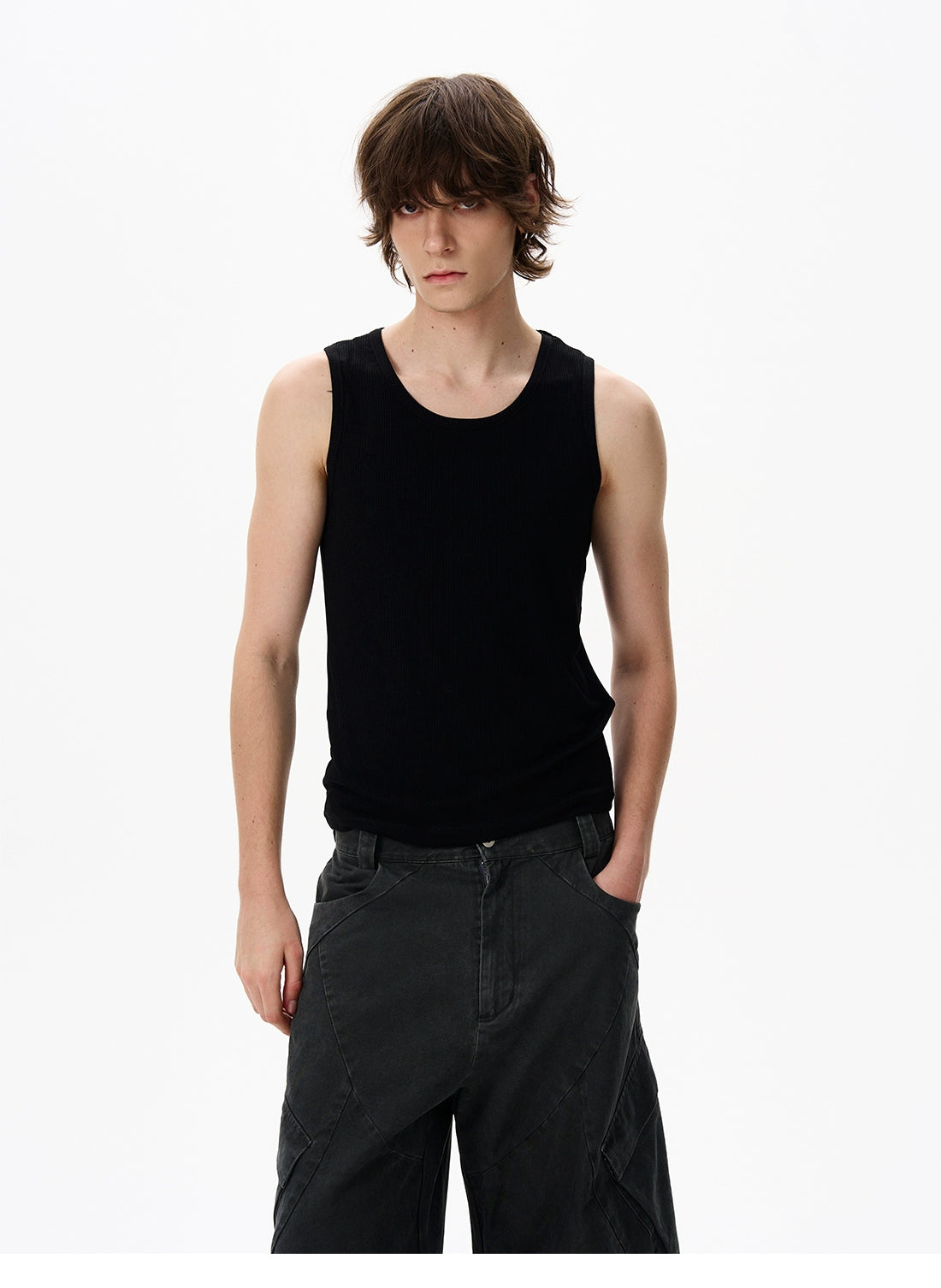 Ribbed Cotton Tank Top