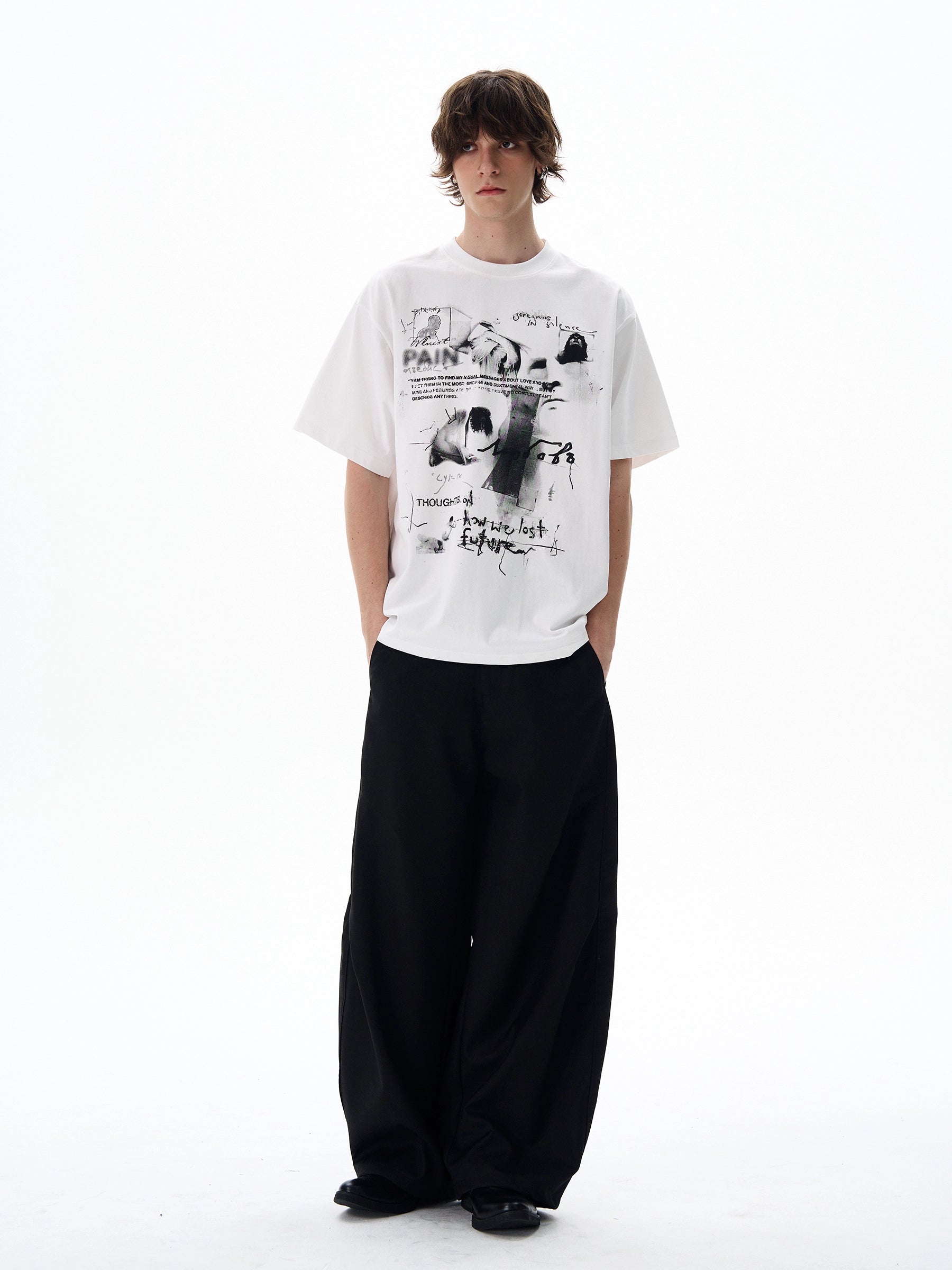 Oversized Graphic Print Cotton T-Shirt