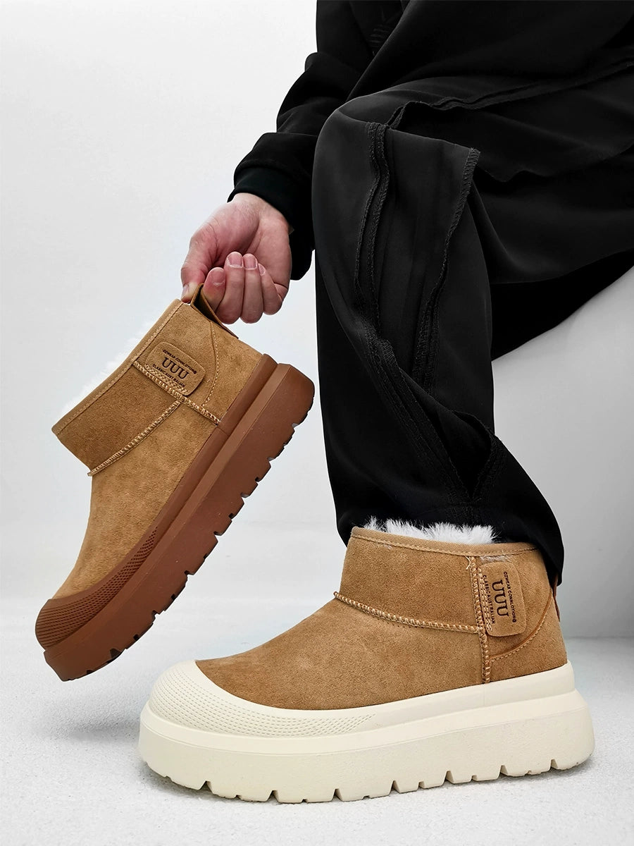 Faux Fur Lined Suede Boots