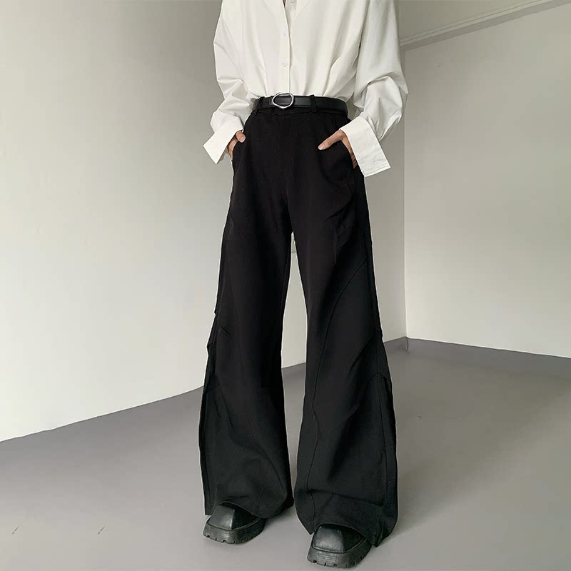 Ivory Streamline Flare Trousers