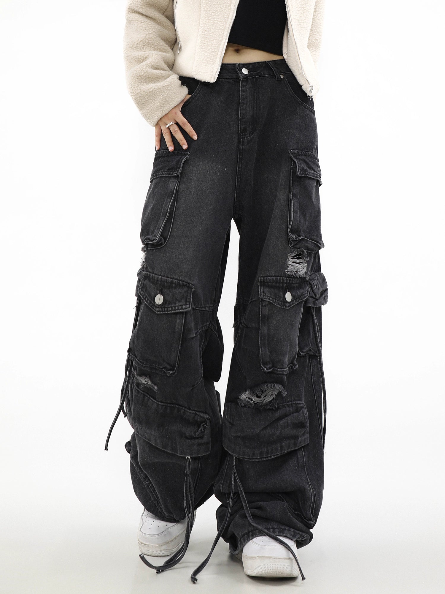 Rogue Stack Multi-Pocket Cargo Jeans