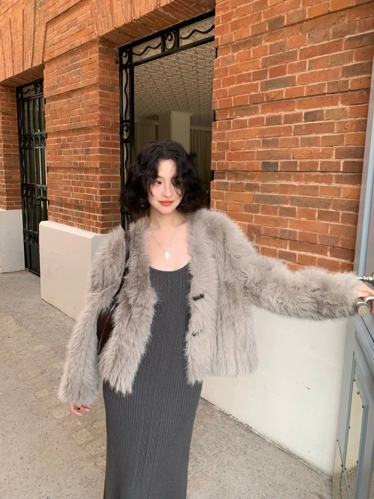 Fluffy Faux Fur Jacket
