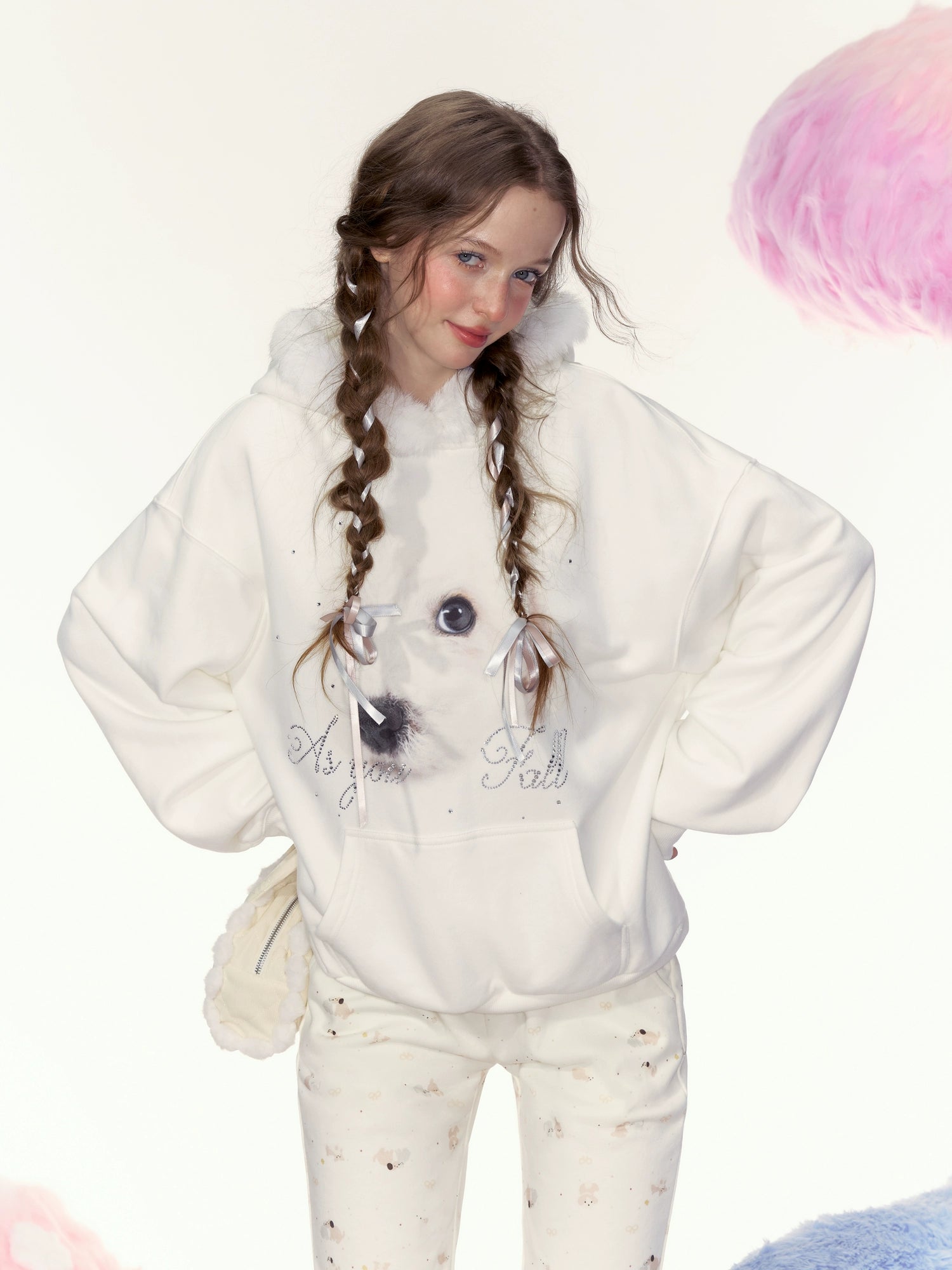 Dog Print Hoodie