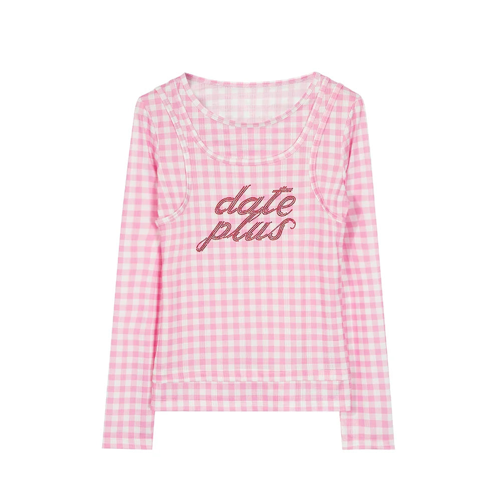 Gingham Date Plus Long Sleeve Shirt