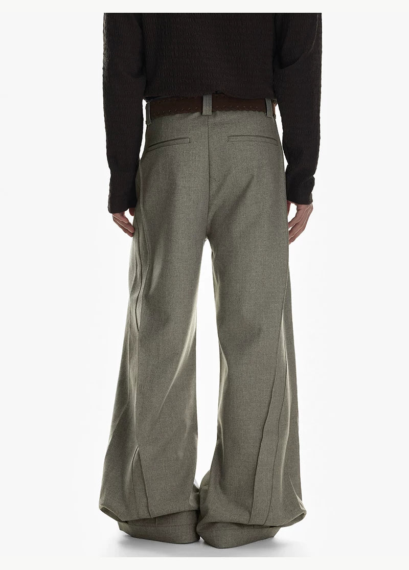 Drape Tailored Wide‑Leg Trousers