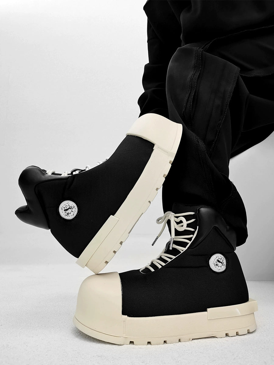 Chunky Black Platform High Tops