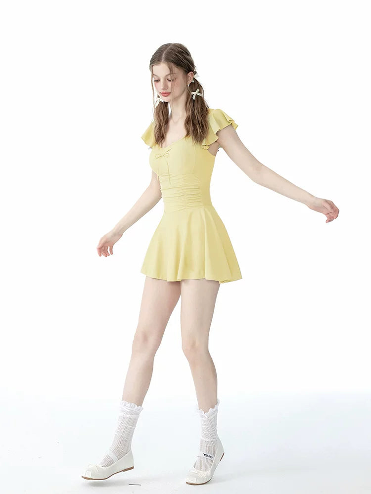 Sage Garden Twirl Skater Swimsuit