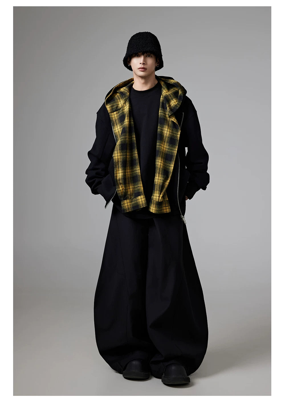 Fold Sculpted Wide Trousers