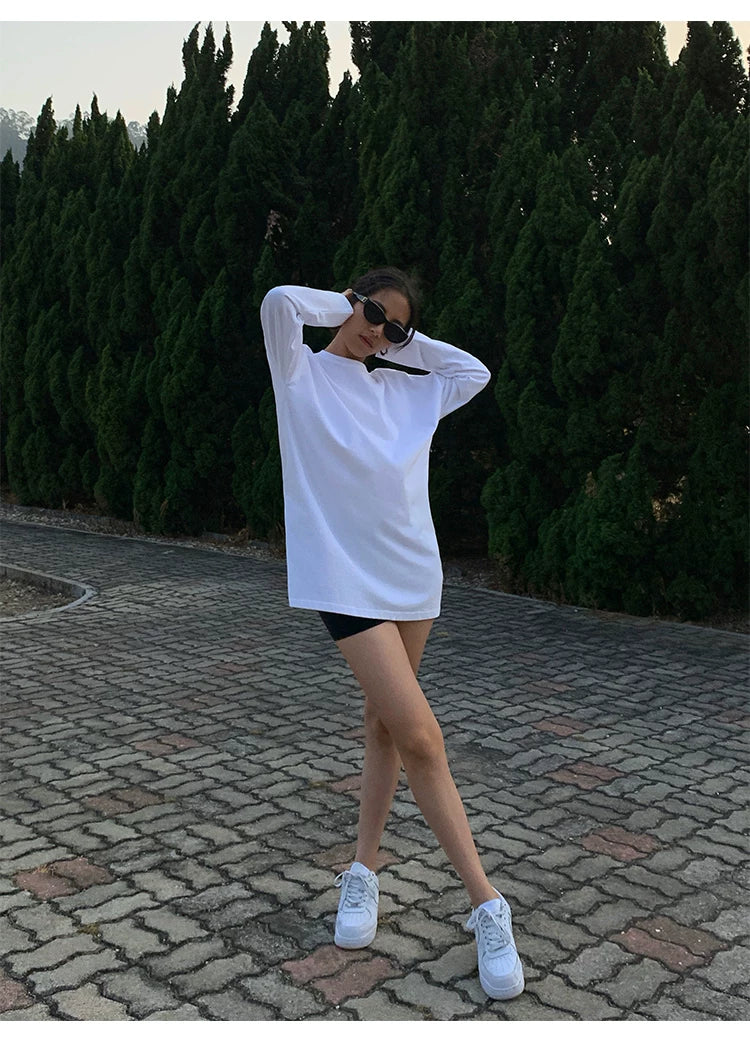 Moonlit Stroll Oversized Sweatshirt Dress