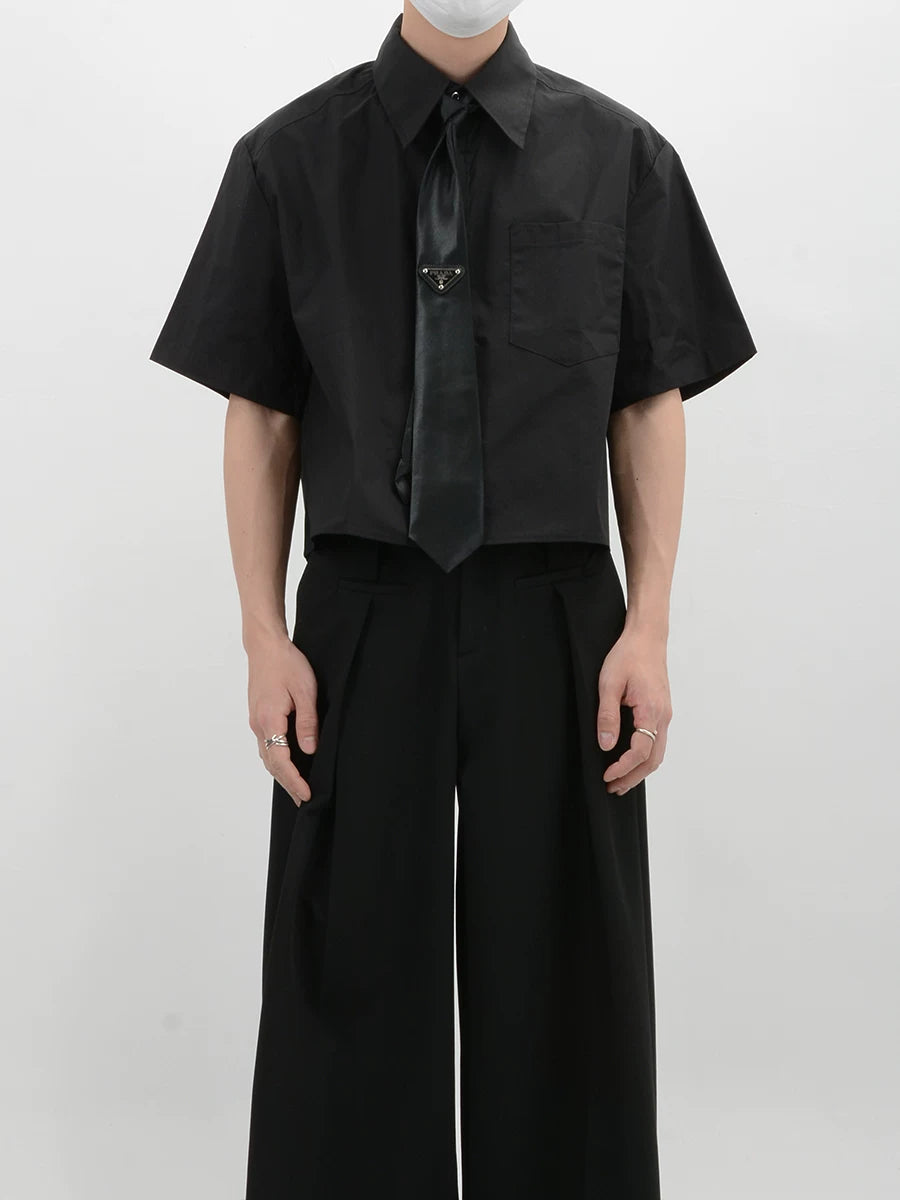 Inkline Boxy Crop Shirt