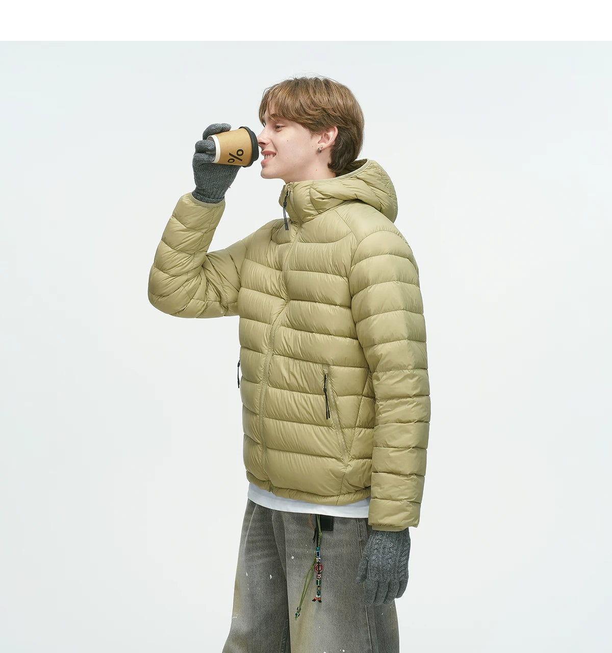 Frostbeam Dual-Tone Puffer Hoodie