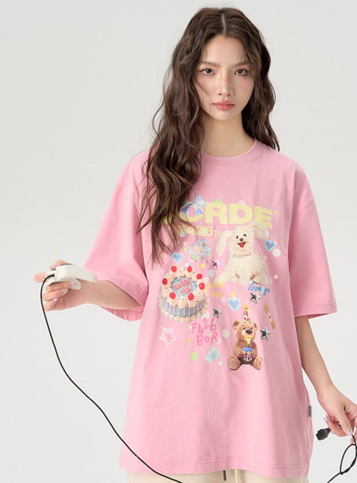 Assorted Cake Pattern T-Shirt - chiclara