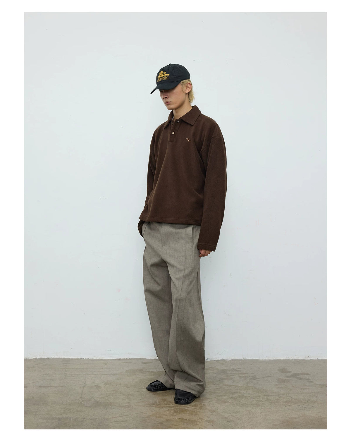 Dorian Pleated Wide-Leg Tailored Trousers