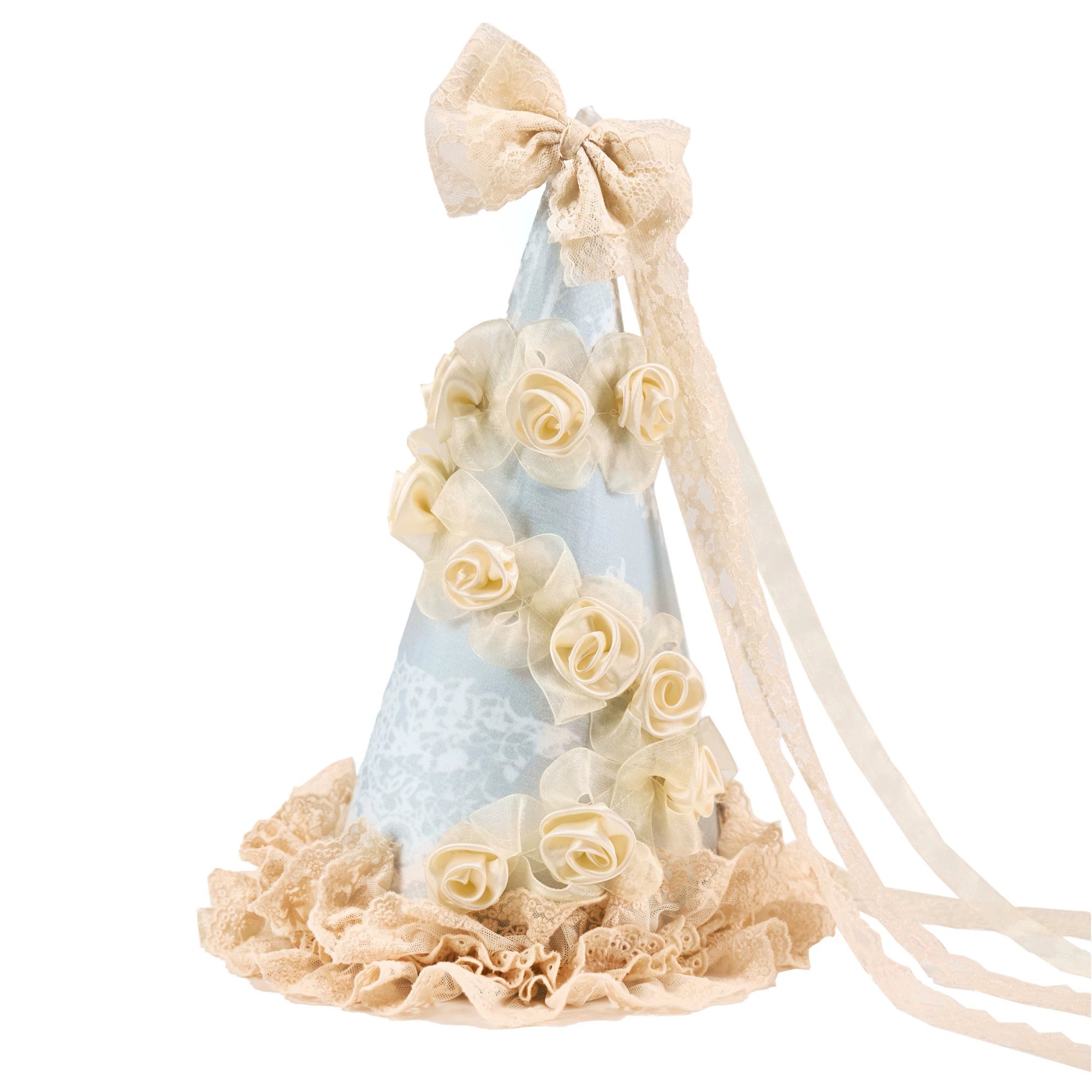 Rosette Lace Cone Party Hat